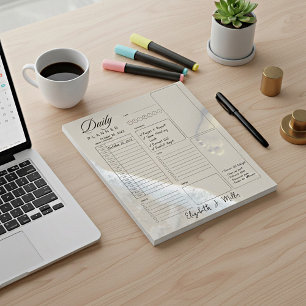 Footprints personalised daily planner  notepad