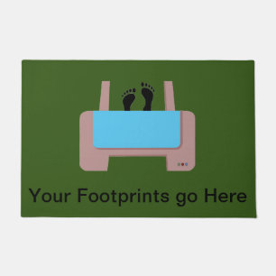 Footprints Personalised Doormat