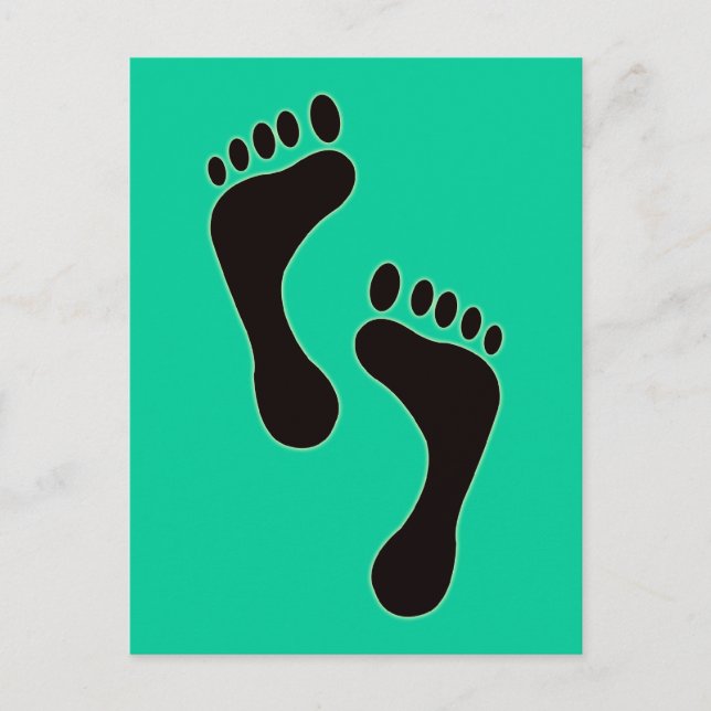 Footprints Postcard (Front)