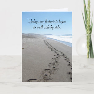Footprints Pre-Wedding Card