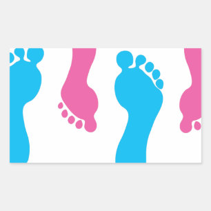 Footprints Rectangular Sticker