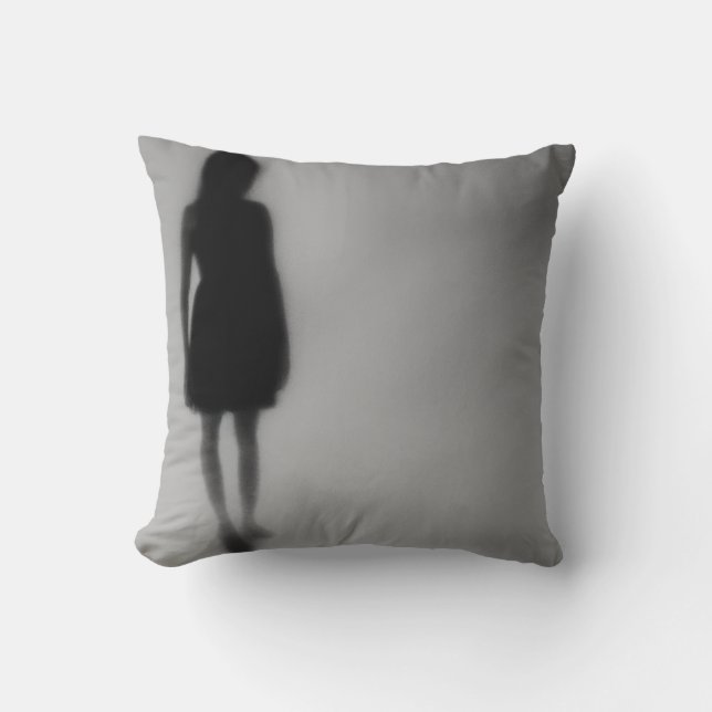 Footprints Vanishing in Fog Cushion (Front)