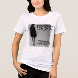 Footprints Vanishing in Fog Tri-Blend Shirt