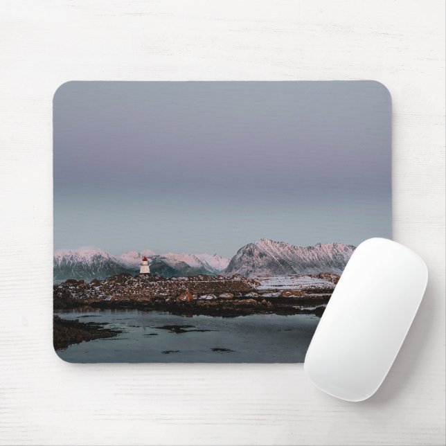 Foots of lighthouse mouse mat (With Mouse)