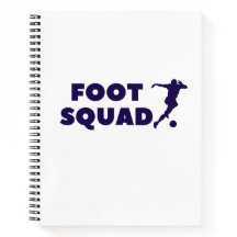 Footsqua Spiral Notebook Style: 8.5" x 11" Spiral 