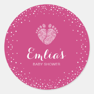 Footsteps Baby Shower sticker