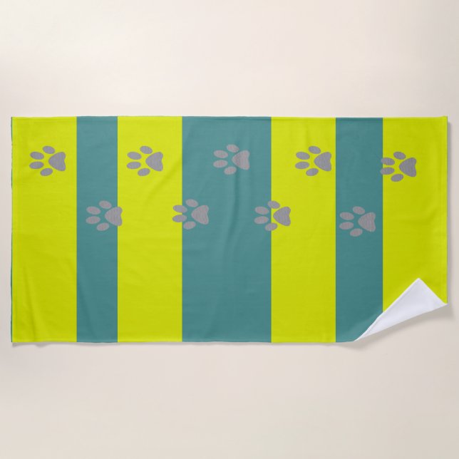 footsteps Beach Towel (Front)