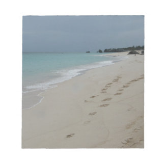 Footsteps in Bermuda Sand Notepad