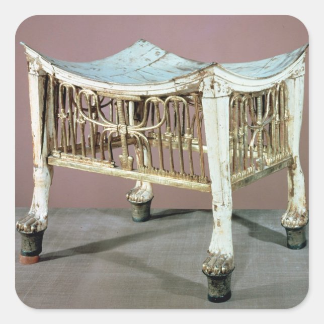 Footstool used by the child-king at the beginning square sticker (Front)
