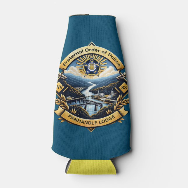 FOP Lodge 83 Bottle Coozie (Front)