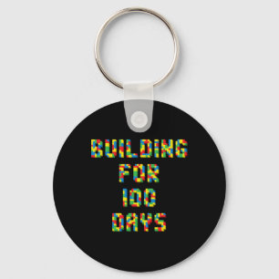 For 100 Days Happy 100th Day Of School Kids 1 Key Ring