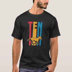 For 10 Year Old Horse Themed Birthday Equestrian B T-Shirt