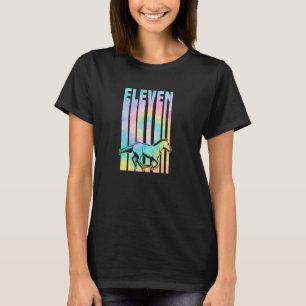 For 11 Year Old Horse Themed Birthday Equestrian B T-Shirt