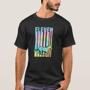 For 11 Year Old Horse Themed Birthday Equestrian B T-Shirt