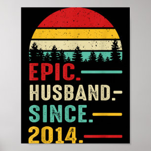 For 11th Wedding Anniversary Him Epic Poster