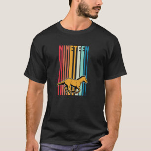 For 19 Year Old Horse Themed Birthday Equestrian B T-Shirt