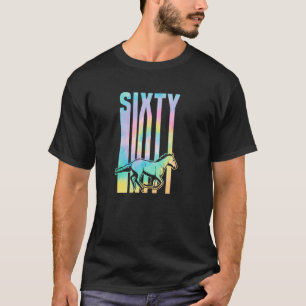 For 60 Year Old Horse Themed Birthday Equestrian B T-Shirt