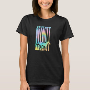 For 70 Year Old Horse Themed Birthday Equestrian B T-Shirt