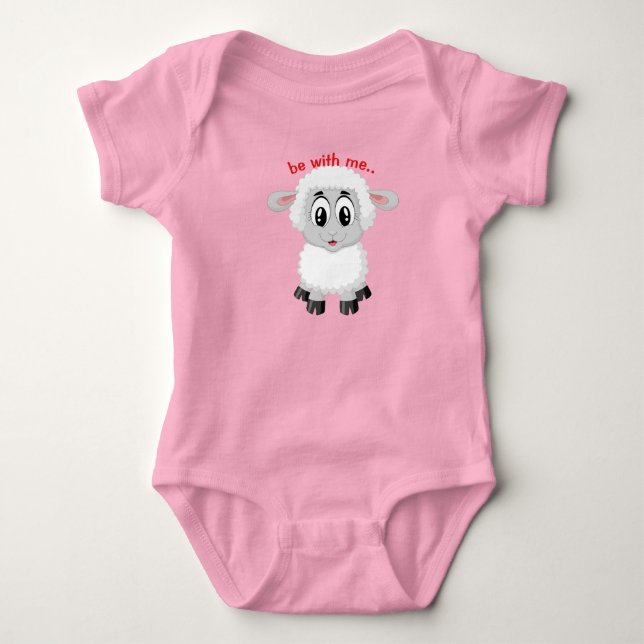 For a baby girl bodysuit (Front)