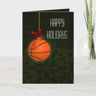 for a basketball player Christmas Cards