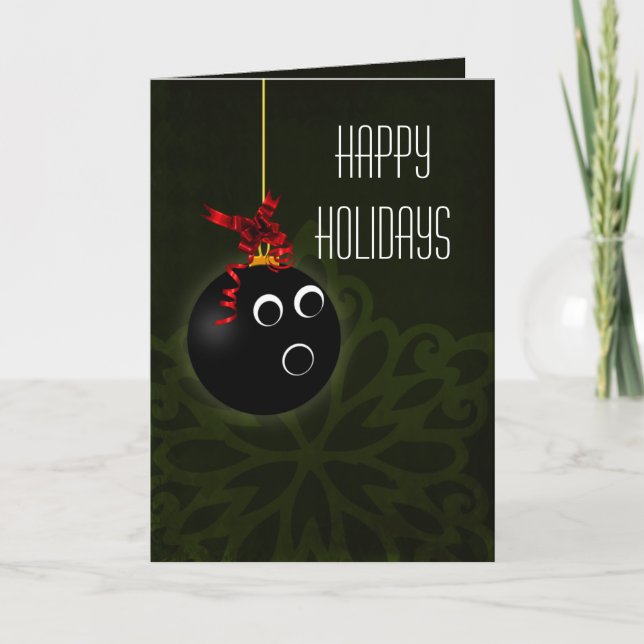 for a bowler Christmas Cards (Front)