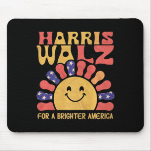 For A Brighter America Retro Sun For Kids Premium Mouse Mat