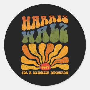 For A Brighter Tomorrow Boho Aesthetic 2  Classic Round Sticker