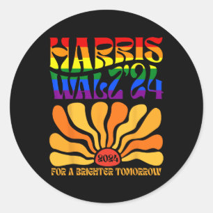For A Brighter Tomorrow Boho Aesthetic  Classic Round Sticker