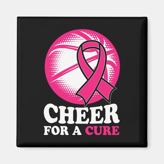 For A Cure Basketball Breast Cancer Awareness  Magnet (Front)