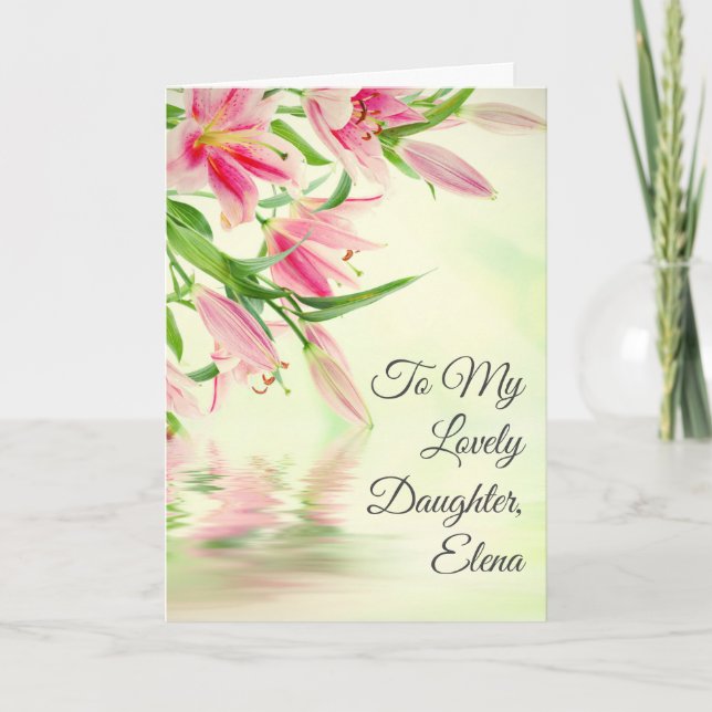 For a daughter who becomes a mother - Mother's Day Invitation (Front)