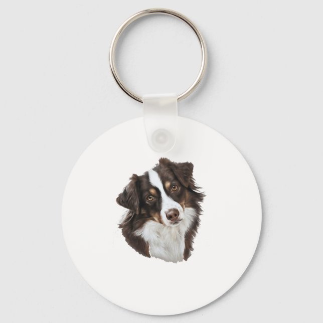 For a dog lover key ring (Front)
