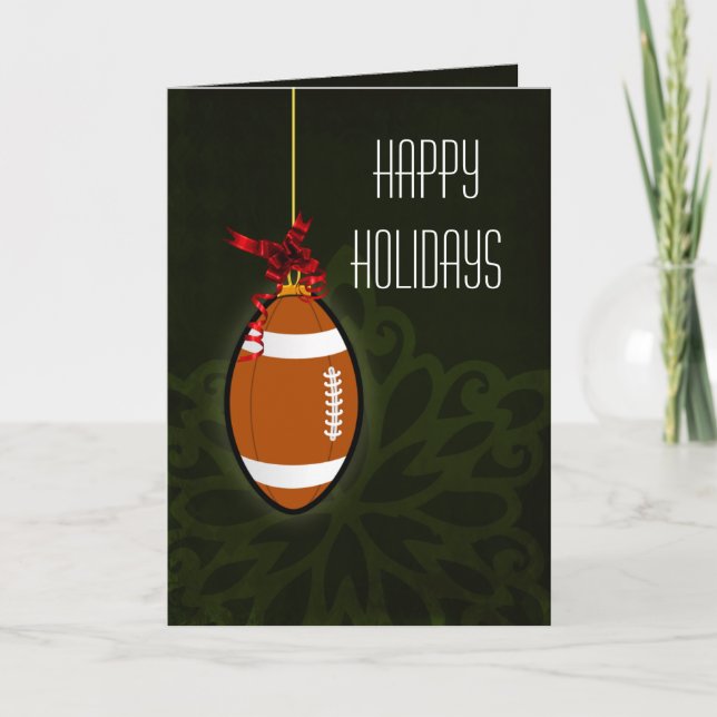 for a football player Christmas Cards (Front)