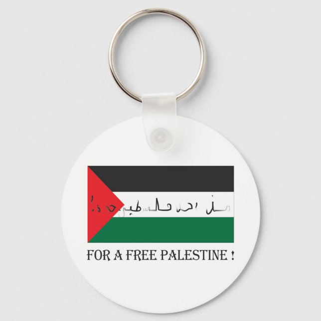 For a free palestine! key ring (Front)