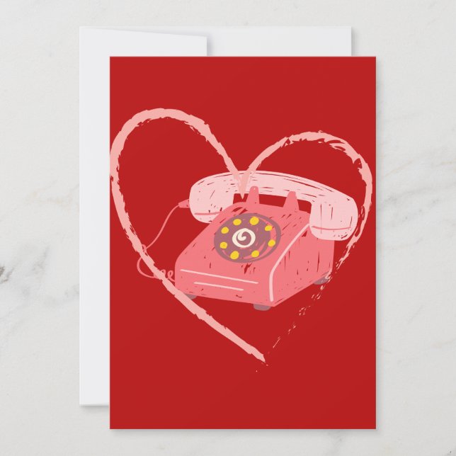 For a Good Time, Call Valentine's Card (Front)