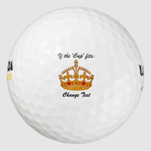 For a King, Queen, or Princess - If the Cap Fits Golf Balls