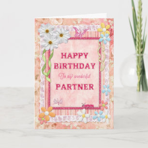For a Partner, craft birthday card