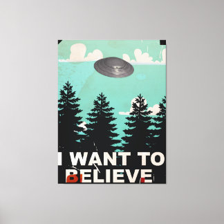 "For a show" Area 51 mono poster Canvas Print