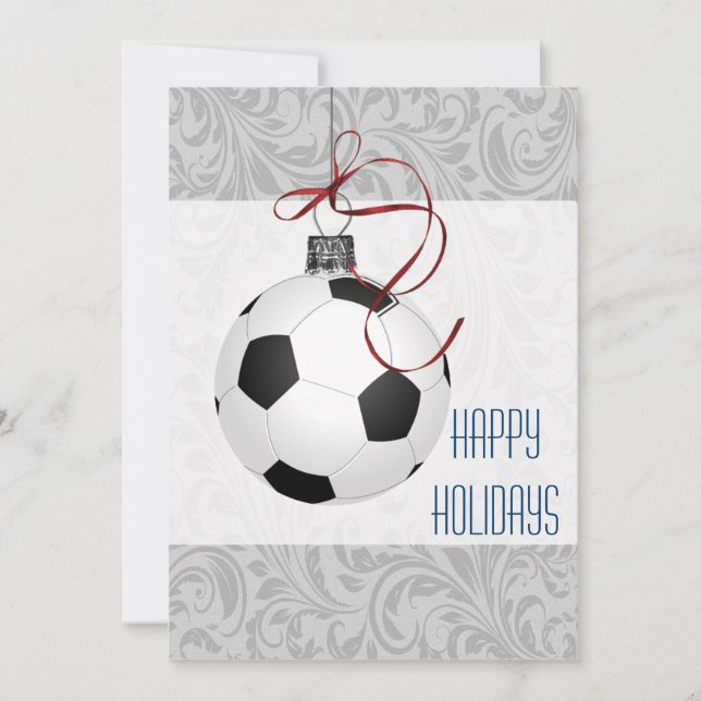 for a soccer player Christmas Cards (Front)