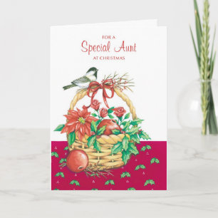 For A Special Aunt Holiday Card