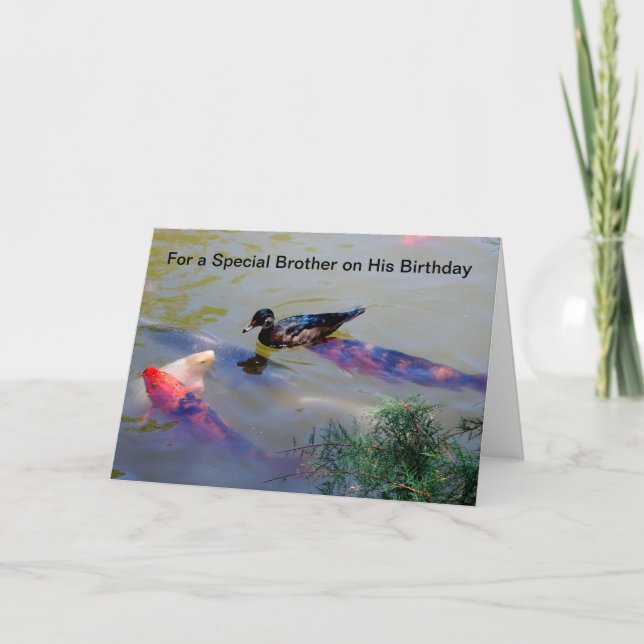 For a special brother on his birthday card (Front)