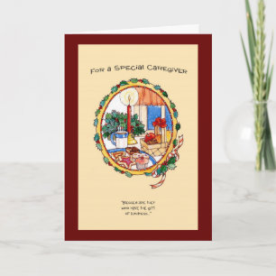 For A Special Caregiver Holiday Card