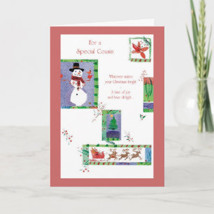 For a Special Cousin Holiday Card