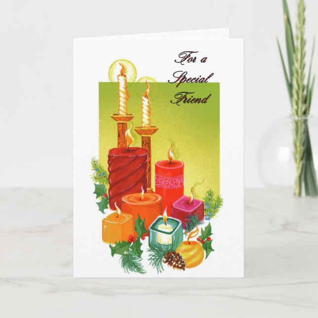For A Special Friend Holiday Card (Front)