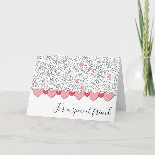 For a Special Friend Valentine's Day Card (Front)