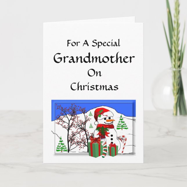 For a special Grandmother Holiday Card (Front)