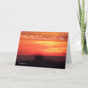 For a Special Grandson & His Wife Anniversary Card