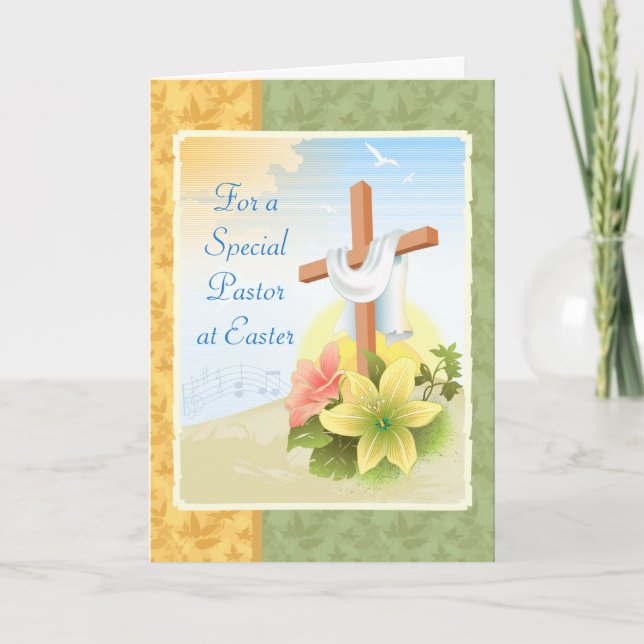 For a Special Pastor at Easter: Easter Card (Front)