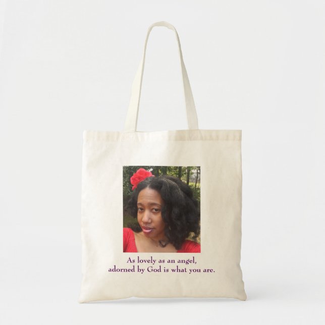 For a special woman photo tote bag (Front)