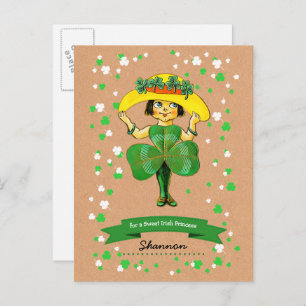 For a Sweet Irish Princess St. Patrick's Day  Postcard