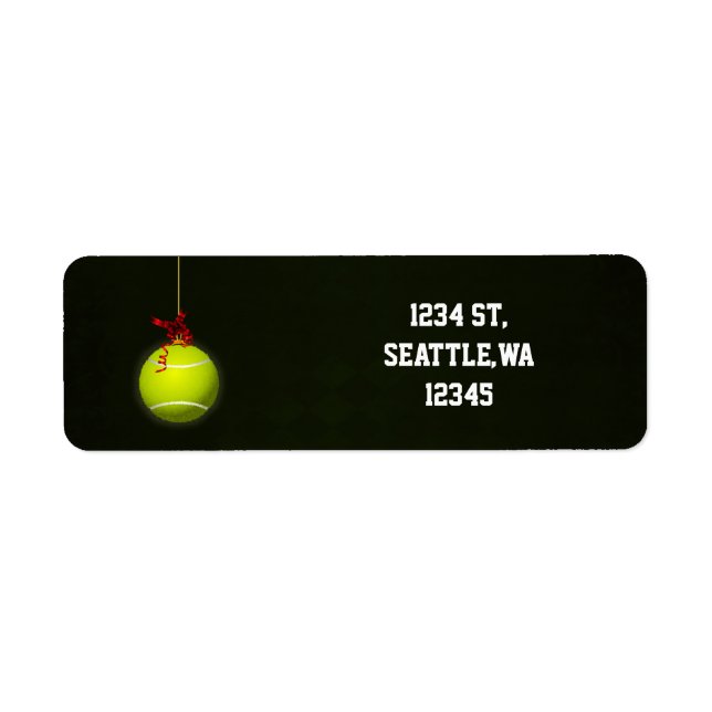 for a tennis player address labels (Front)